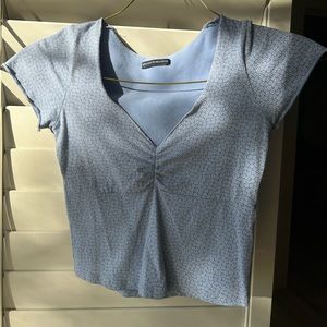 blue brandy melville crop top